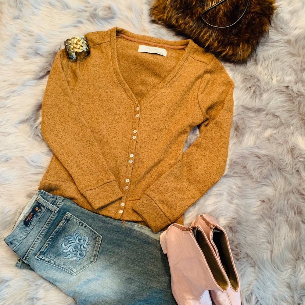 Heathered brown Zara Collection sweater